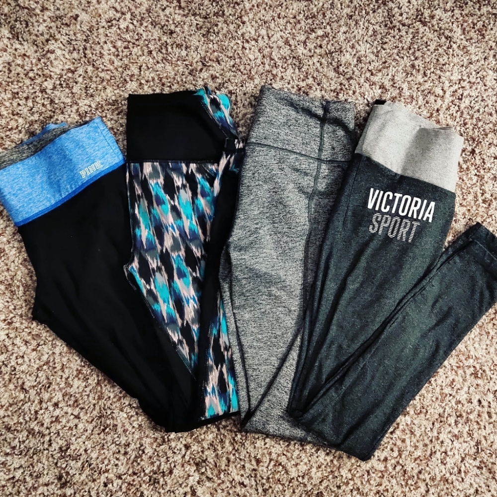 Victoria's Secret Pink Sport Legging Tight Set of 4